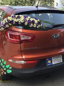 ماشین عروس گل طبیعی NFBC25 Natural Flower Bridal Car