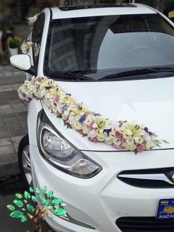 ماشین عروس گل طبیعی NFBC30 Natural Flower Bridal Car