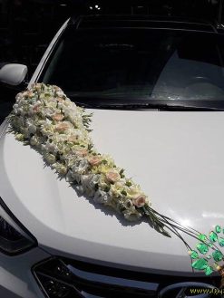 ماشین عروس گل طبیعی NFBC33 Natural Flower Bridal Car
