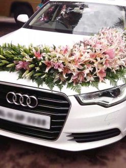 ماشین عروس گل طبیعی NFBC52 Natural Flower Bridal Car