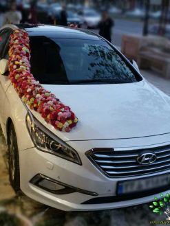 ماشین عروس گل طبیعی NFBC58 Natural Flower Bridal Car