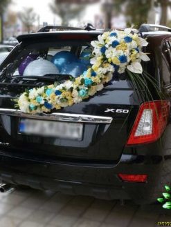 ماشین عروس گل طبیعی NFBC61 Natural Flower Bridal Car