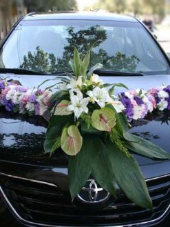 ماشین عروس گل طبیعی NFBC69 Natural Flower Bridal Car