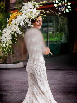 چتر گل طبیعی FU14 Flower umbrella