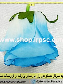 سرگل رز آبی بزرگ| سرگل مصنوعی رز آبی