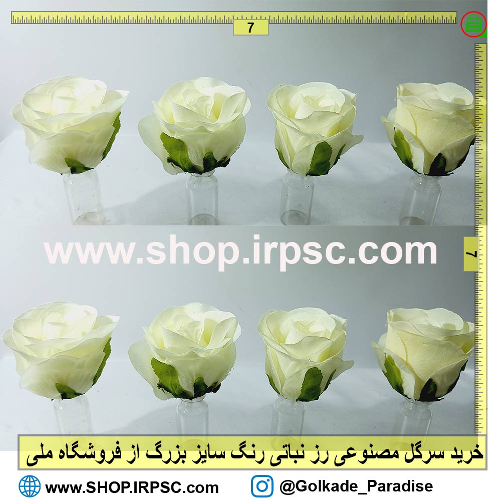 سر گل رز مصنوعی نباتی بزرگ