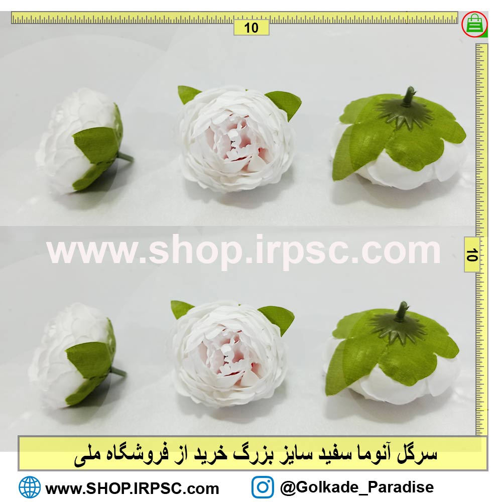  سرگل آنوما سفید بزرگ |سرگل مصنوعی آنوما سفید