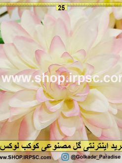 Alternative view of گل مصنوعی کوکب لوکس رنگ سفید صورتی | پخش شاخه گل مصنوعی