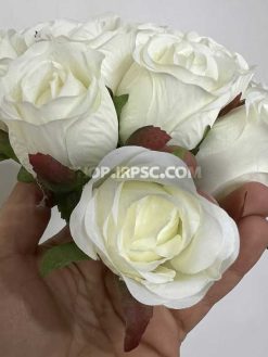 عکس بوته گل مصنوعی رز سفید