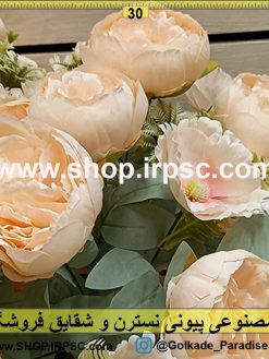 گل مصنوعی پیونی نسترن