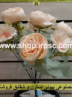 گل مصنوعی پیونی نسترن