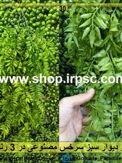 آویز دیوار سبز سرخس مصنوعی در 3 رنگ بندی پخش از فروشگاه
