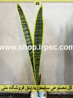 نمای بالای گل مصنوعی سانسوریا ابلق کدIRPSC003