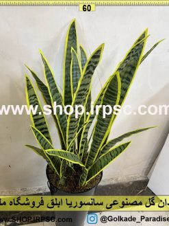 نمای بالای گل مصنوعی سانسوریا ابلق کدIRPSC006