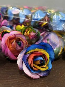 عکس سرگل مصنوعی رز هفت رنگ