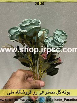 نمای کناری بوته گل مصنوعی رز کدIRPSC048