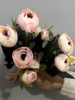 عکس بوته گل مصنوعی پیونی 30 سانتی