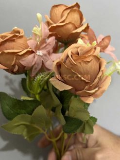 عکس بوته گل مصنوعی رز و شکوفه 30 سانتی