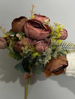 عکس بوته گل مصنوعی پیونی 30 سانتی