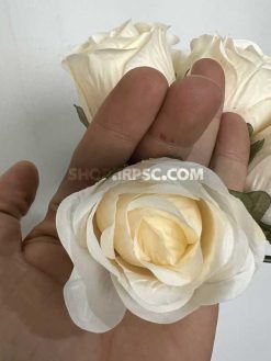 عکس بوته گل مصنوعی رز شیری