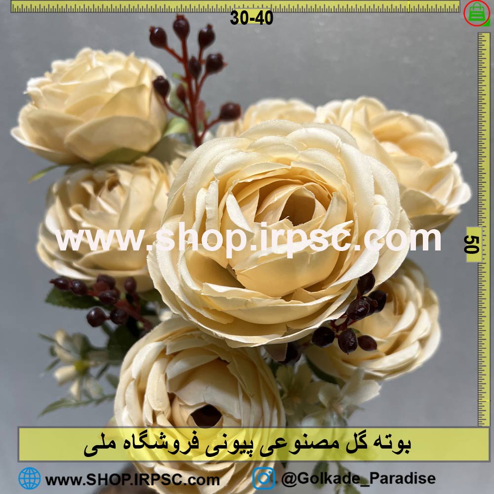 خرید بوته گل مصنوعی پیونی