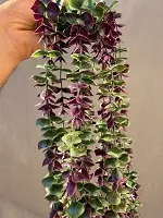آویز شمشاد 80 سانتی سبز و بنفش
