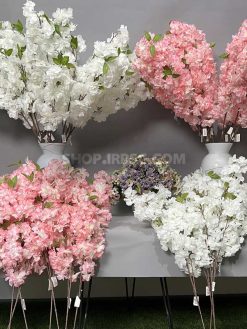 خرید شاخه شکوفه مصنوعی هلو 1 متری