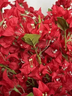 شاخه شکوفه مصنوعی گل کاغذی قرمز ارزان