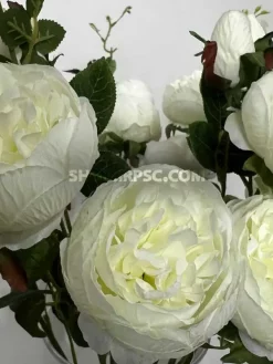 قیمت شاخه گل مصنوعی پیونی سفید