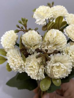 رنگبندی بوته گل مصنوعی میخک 30 سانتی