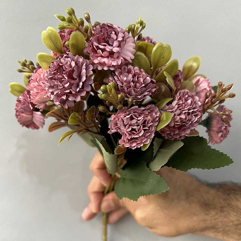 سفارش بوته گل مصنوعی میخک کدIRPSC182