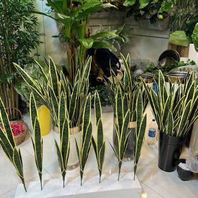 فروش شاخه گل مصنوعی سانسوریا ابلق کدIRPSC081