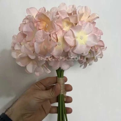 خرید دسته گل مصنوعی هورتانسیا گلبهی