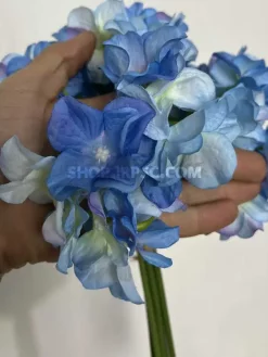 قیمت دسته گل مصنوعی هورتانسیا آبی