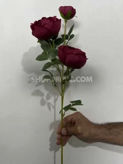 قیمت شاخه گل مصنوعی آنوما زرشکی