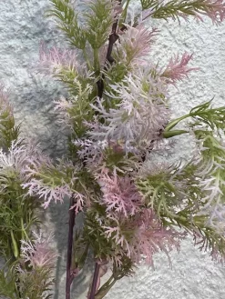 قیمت شاخه گل مصنوعی شویدی سبز و صورتی