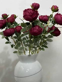 فروش شاخه گل مصنوعی آنوما زرشکی