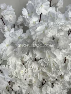 خرید شاخه شکوفه مصنوعی هلو سفید