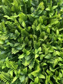 پنل دیوار سبز مصنوعی پرتقالی و سرخس جدید