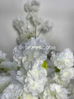 شاخه شکوفه مصنوعی به ژاپنی سفید ارزان