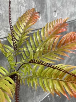 قیمت بوته مصنوعی سرخس سبز نارنجی