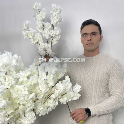 شاخه شکوفه مصنوعی هلو نباتی