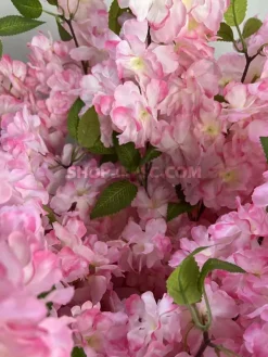 شاخه شکوفه مصنوعی هلو سفید صورتی ارزان