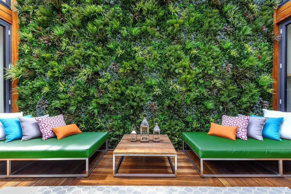 دیوار سبز مصنوعی برای بالکن