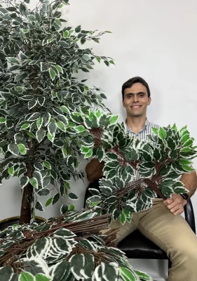 برگ مصنوعی بنجامین ابلق 60 سانتی