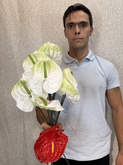 شاخه گل مصنوعی آنتوریوم