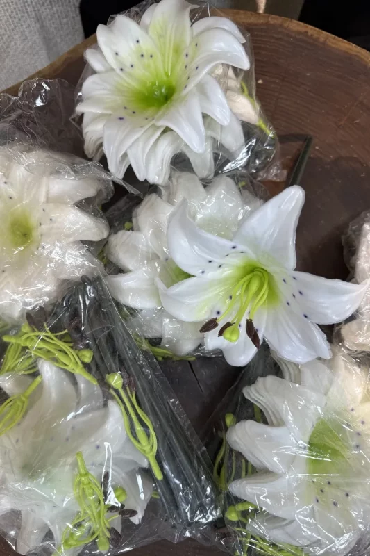 فروش سرگل مصنوعی لیلیوم سفید