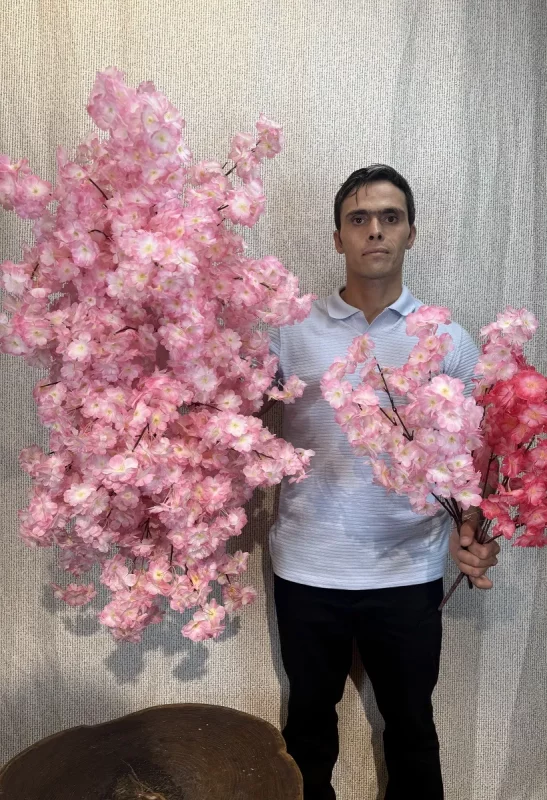 پنل شکوفه مصنوعی هلو