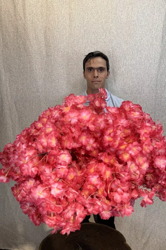 قیمت بوته گل مصنوعی شکوفه گیلاس سرخابی