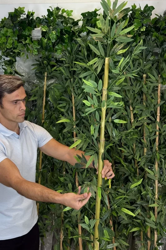 شاخه برگ مصنوعی بامبو خیزران ارزان